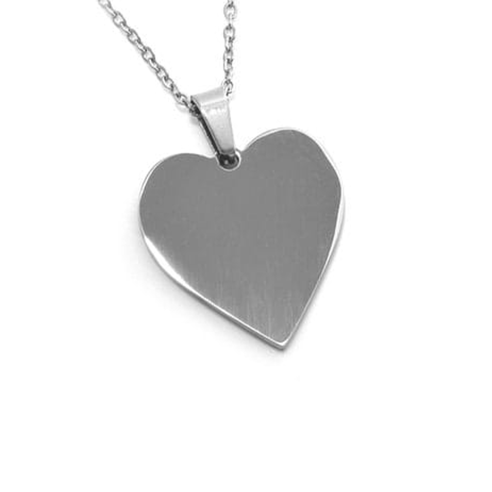 Pendent for Engrave SS Material Silver