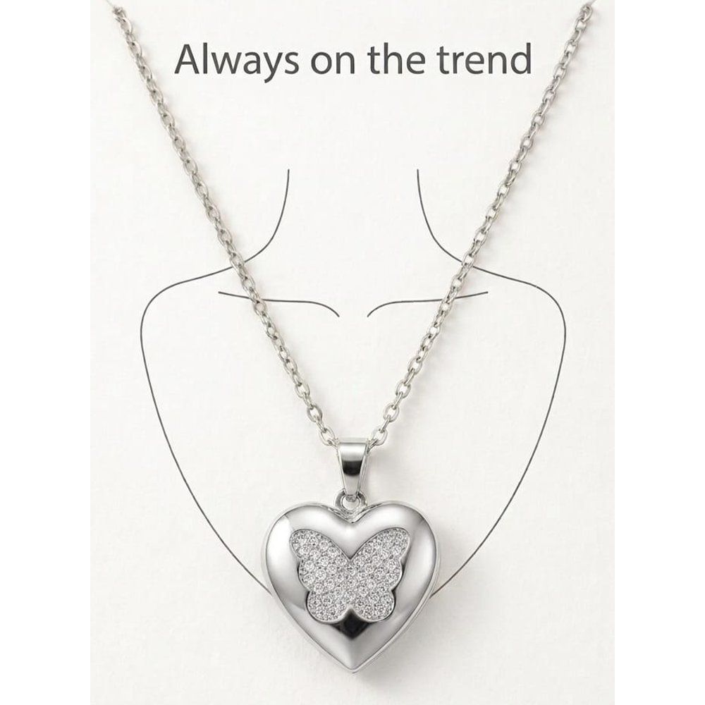 Photo Frame Silver Pendant