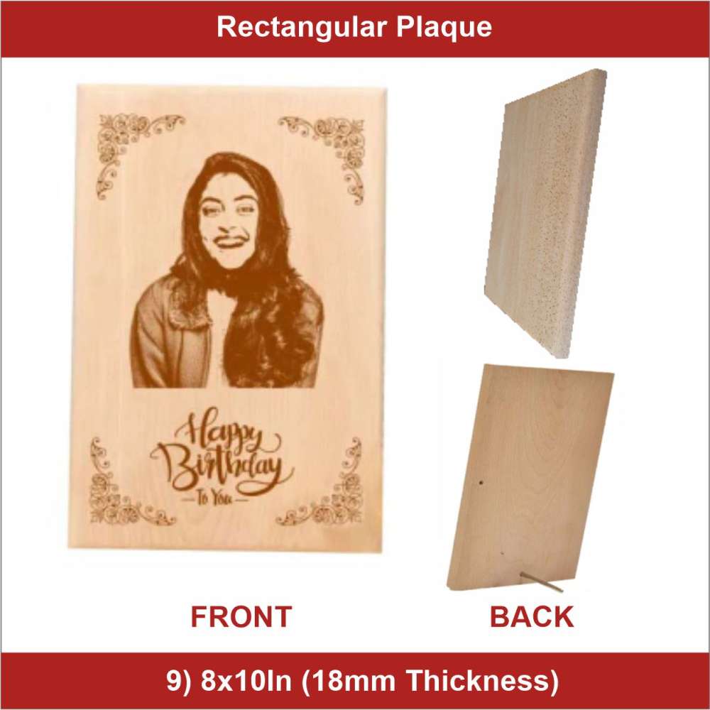 8x10inch 18mm Thickness wooden Plaque - 5