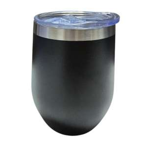 Black Stainless Steel Wine Tumbler for Engrave