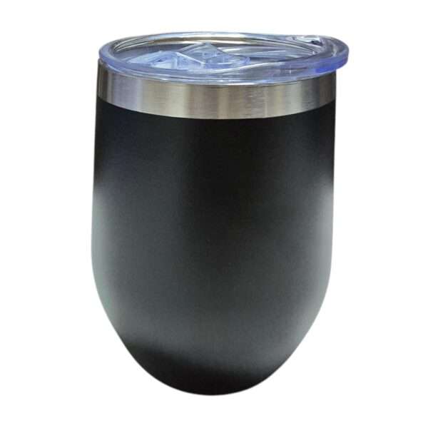 Black Stainless Steel Wine Tumbler for Engrave