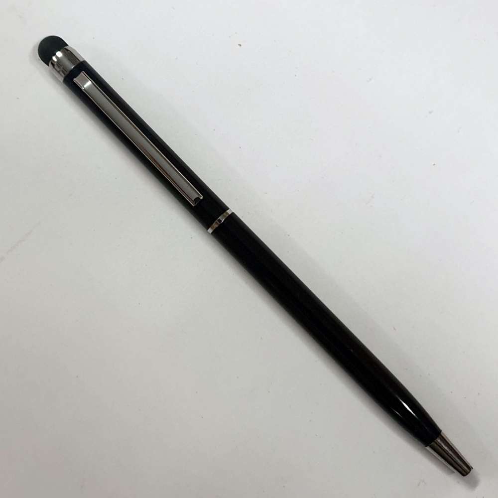 (PEN-021) Slim Touch Black Metal Pen