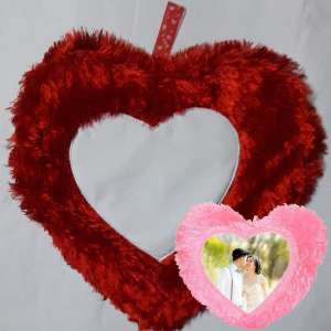 Fur Heart Sublimation Pillow