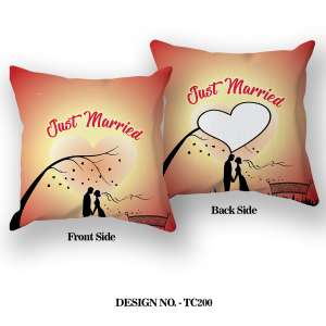 JUST MARRIED Printed Pillow TC200