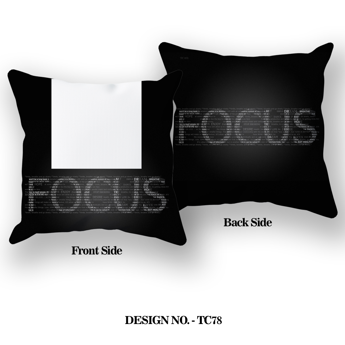 MOTIVATIONAL FOCUS Printed Pillow TC078