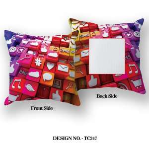 Social Media Printed Pillow TC247