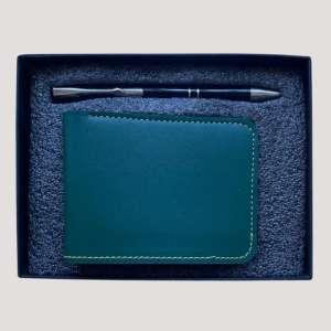 Man's Wallate and Pen Faux Leather Combo