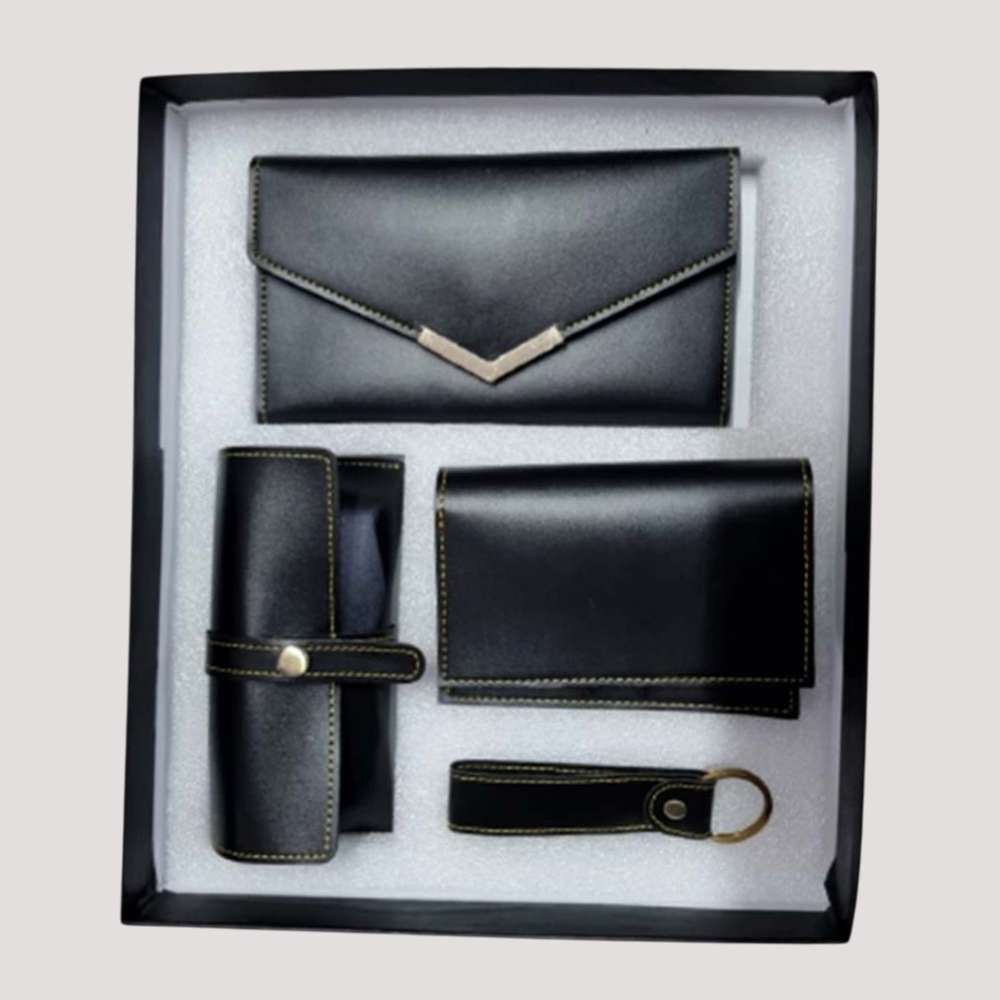 Women's 4pc blank Combo set Faux Leather