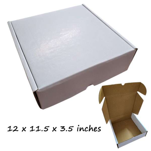 12inch Box Blank White 5pc (12x11.5x3.5in)