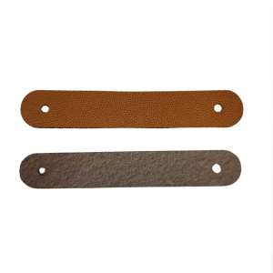 Faux Leather Strip For Name Engraving With Hole