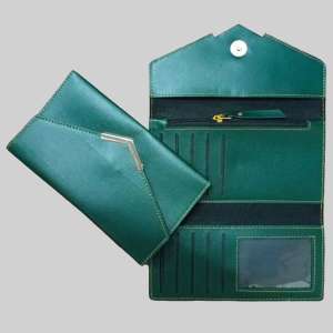 Ladies Purse Faux Leather 3 Fold Clutch