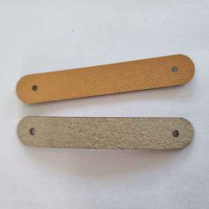 Faux Leather Strip For Name Engraving With Hole