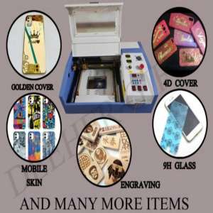 Co2 Laser machine (A4 Size) 40W (Only Machine without Mobile SKin Software)