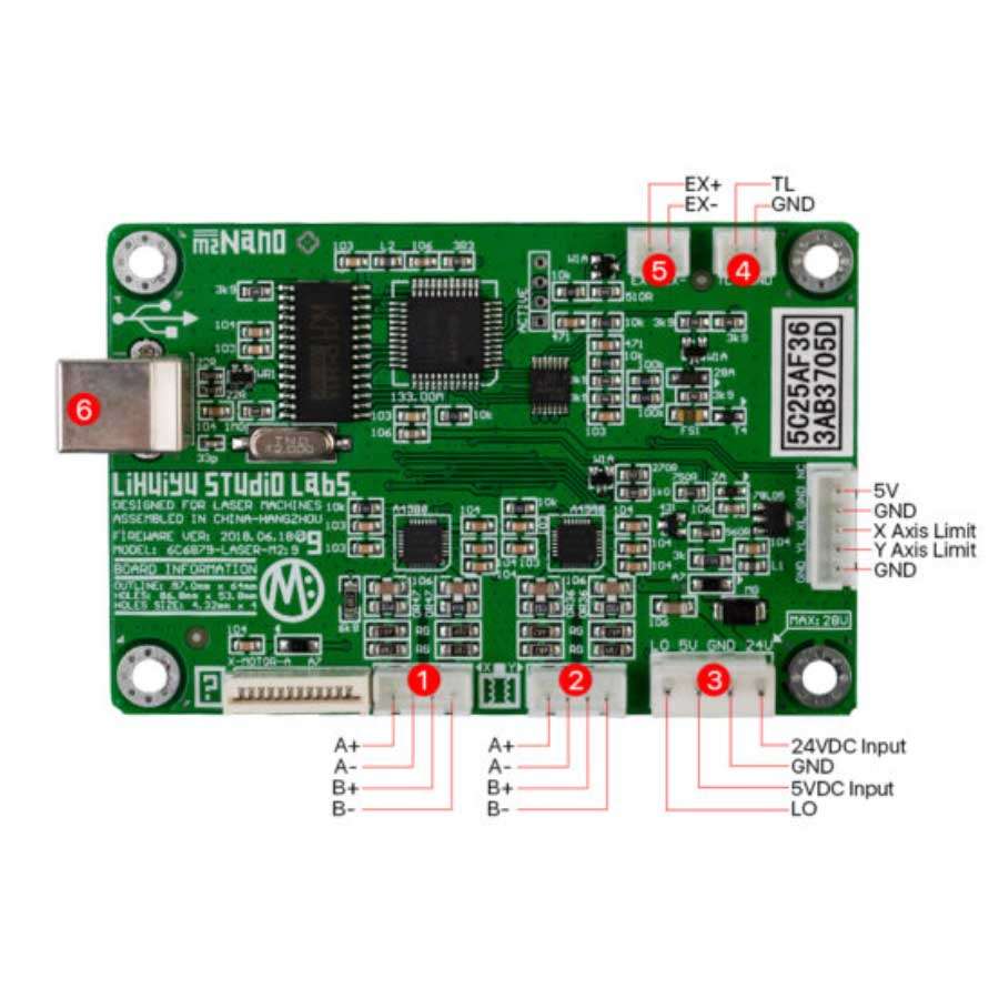 M2 Laser Machine Main Board only