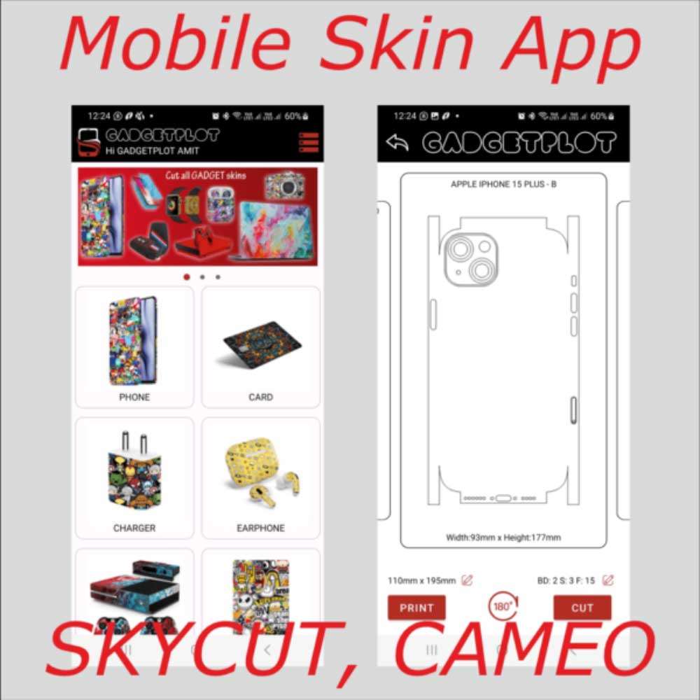 Mobile Skin Cutting Mobile App