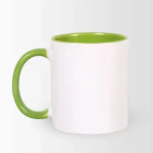 3 Tone Light Green Ceramic Mug  (Local Pickup Only)