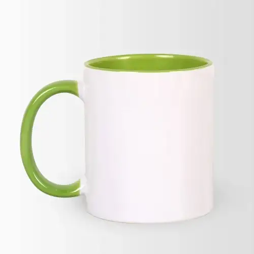 3 Tone Light Green Ceramic Mug  (Local Pickup Only)