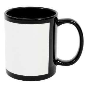 Black Patch Sublimation Mug 11ox  (Local Pickup Only)