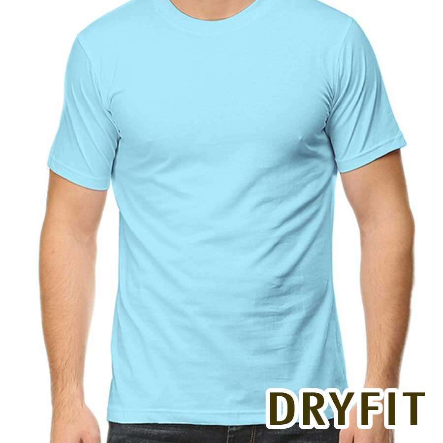 Dryfit Sky Blue Round Neck Sublimation T-Shirt